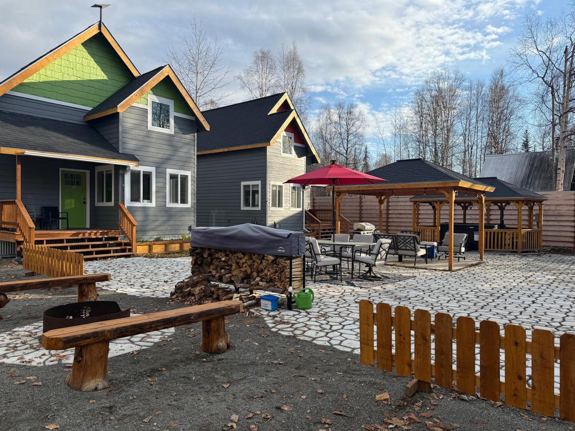 Talkeetna Log Cabin With Hot Tub Unit 2 外观 照片