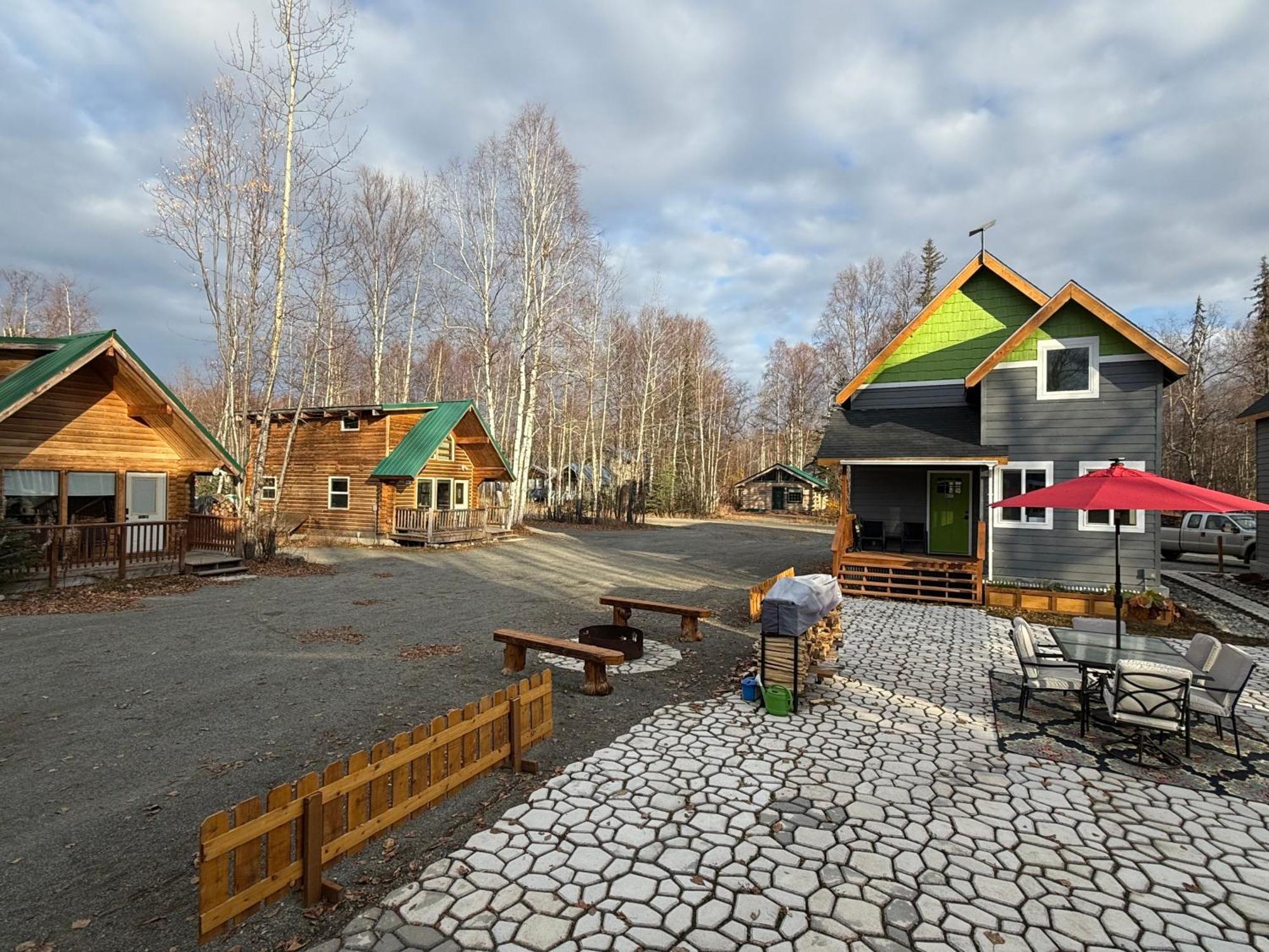 Talkeetna Log Cabin With Hot Tub Unit 2 外观 照片