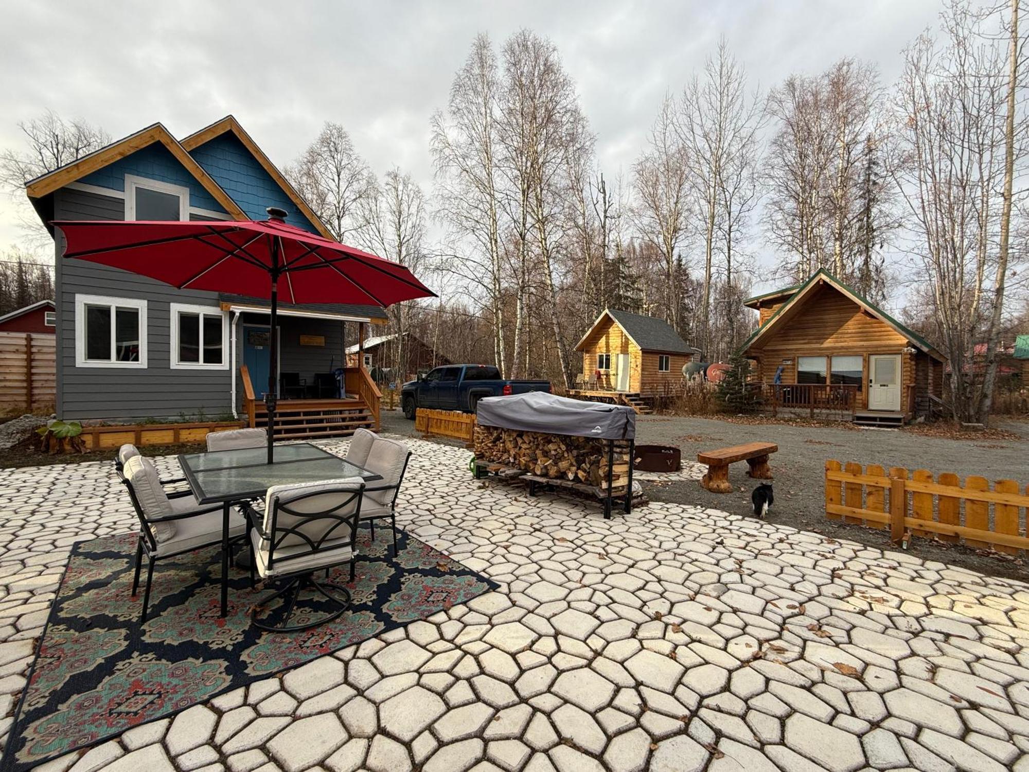 Talkeetna Log Cabin With Hot Tub Unit 2 外观 照片