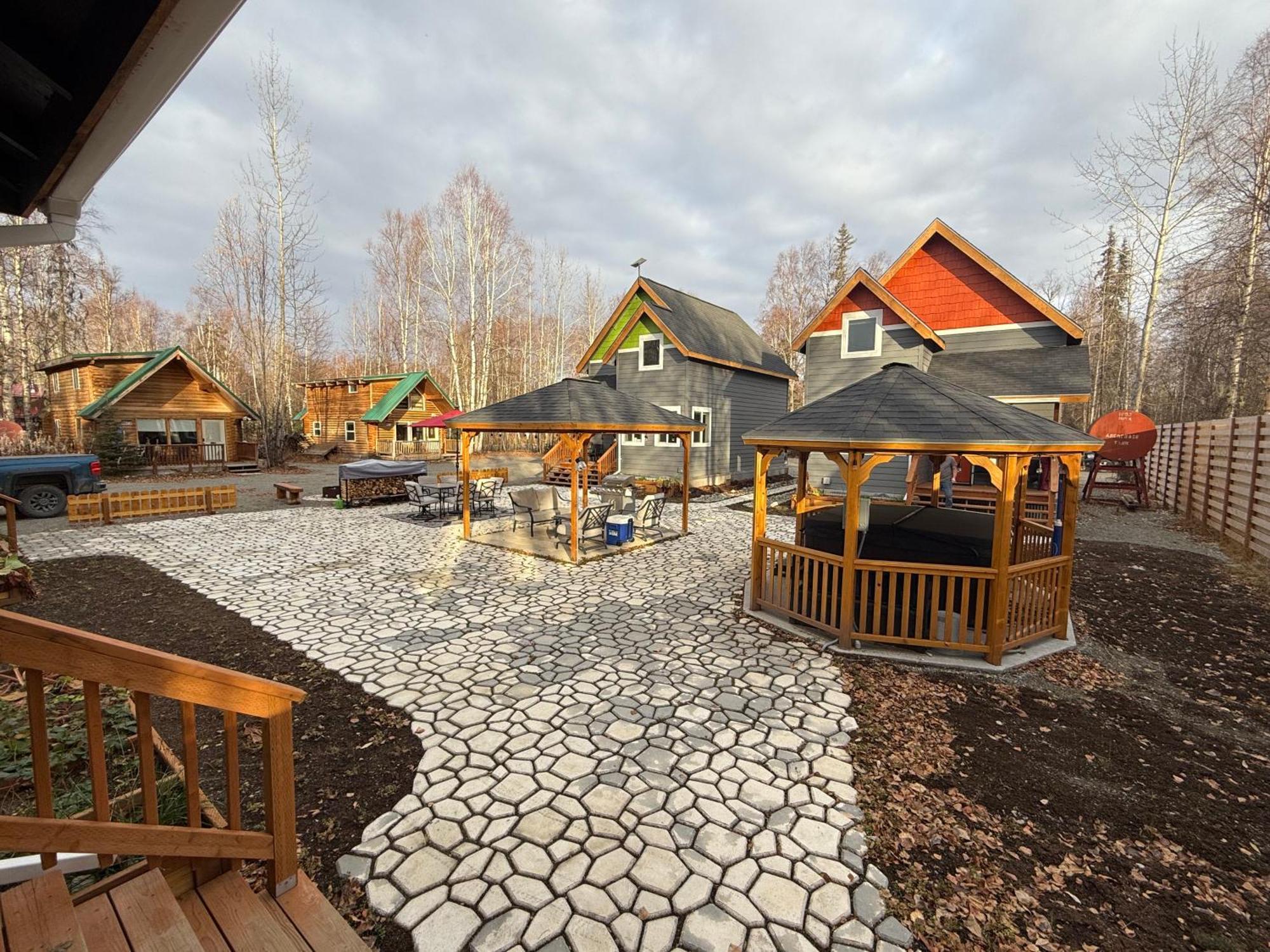 Talkeetna Log Cabin With Hot Tub Unit 2 外观 照片